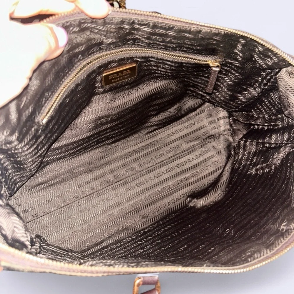 Prada Vintage Brown Women's Shoulder Handbag - Picture 7 of 16